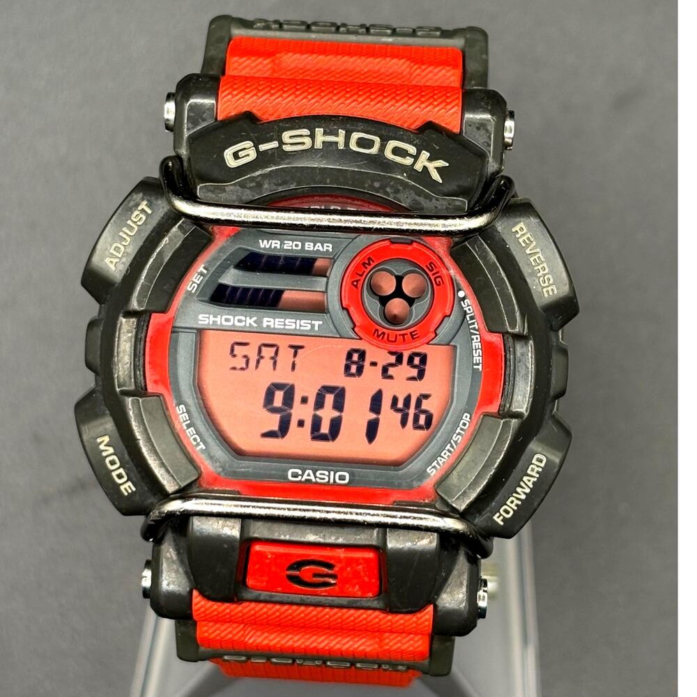 Casio G-Shock GD-400-4 Red Black Digital World Time Men's Watch